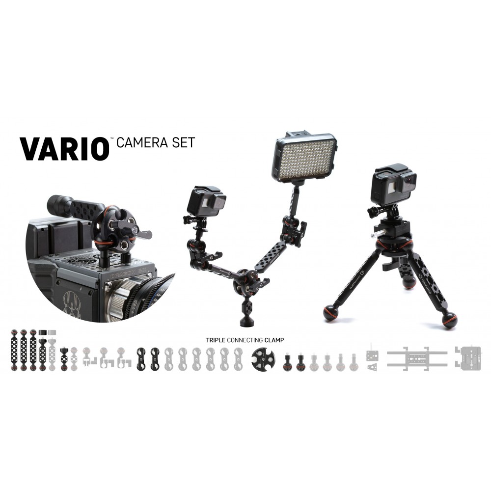 Vario Camera Set Slidekamera - Multi purpose mounting solution for camera equipment. It's like LEGO for big boys. Video: https:/