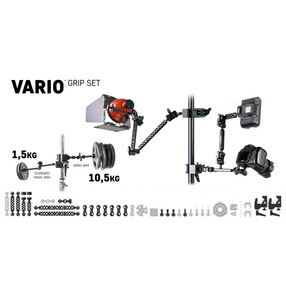 Vario Grip Set Slidekamera - Multi purpose grip set. It's like LEGO for big boys.Video: https://vimeo.com/259310267 6