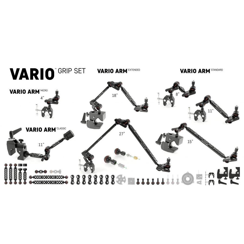 Vario Grip Set Slidekamera - Multi purpose grip set. It's like LEGO for big boys.Video: https://vimeo.com/259310267 11