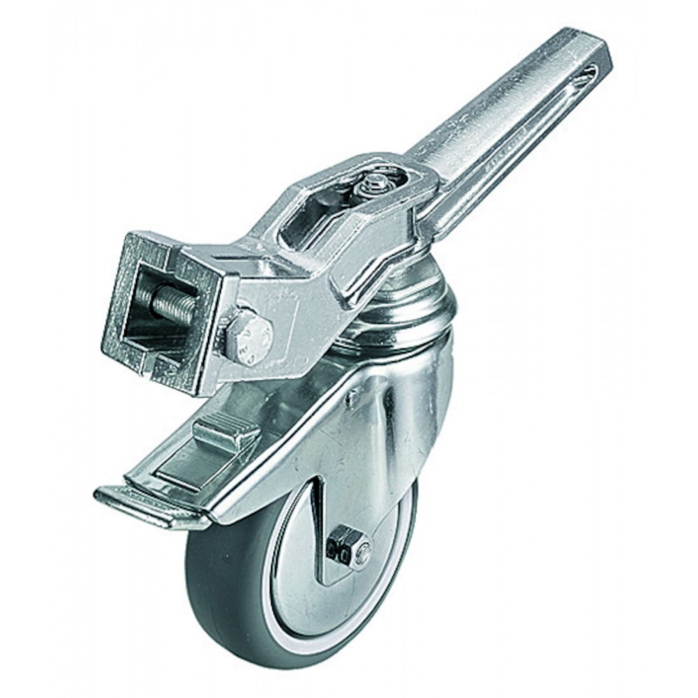 Satz mit 3 gebremsten Rädern 100mm Silver Avenger - 
Tragfähigkeit: 90kg
Erhältlich in Silber A9000N 
Entworfen für