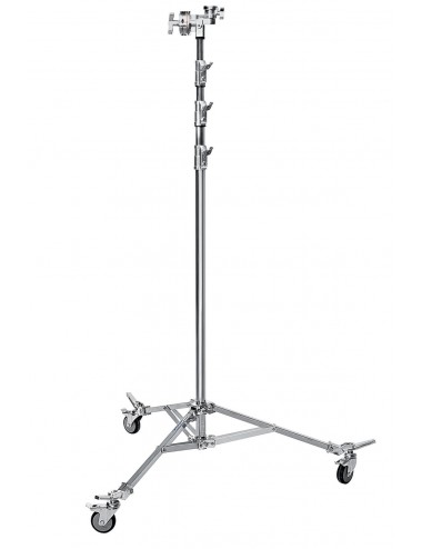 Overhead-Ständer 58 Stahl mit gebremsten Rädern Avenger - 
Ständer mit 4 Sektionen und 3 Tragegurten
Ständer aus verchromtem