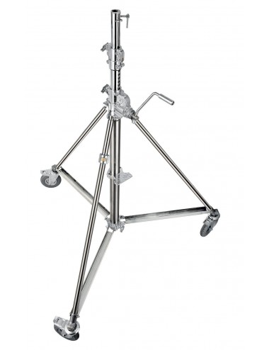 Super Wind Up 40 Stand Avenger - Wegklappbare Kurbel, aufrollbarer Getriebetragegurt
3 Sektionen und 2 Tragegurte, die