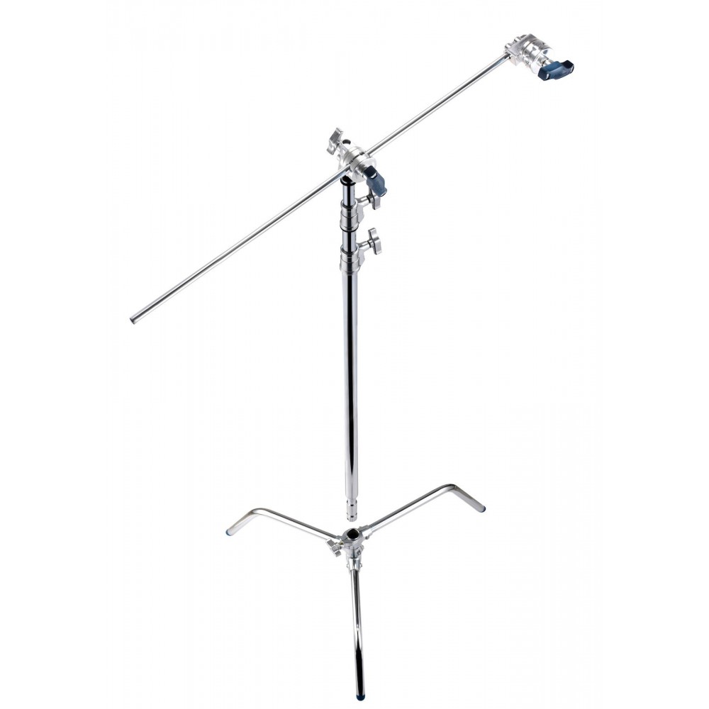 C-Stand Turtle Base 40'' 300cm/9.8' mit Griffkopf, Arm Avenger - 40'' Turtle Base C-Stand Kit, mit C-Stand aus verchromtem Stahl