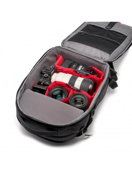 PRO Light Backloader Backpack S Manfrotto - 
Holds full-frame CSC (without grip) and 70-200/2.8 lens attached
New M-Guard™ provi