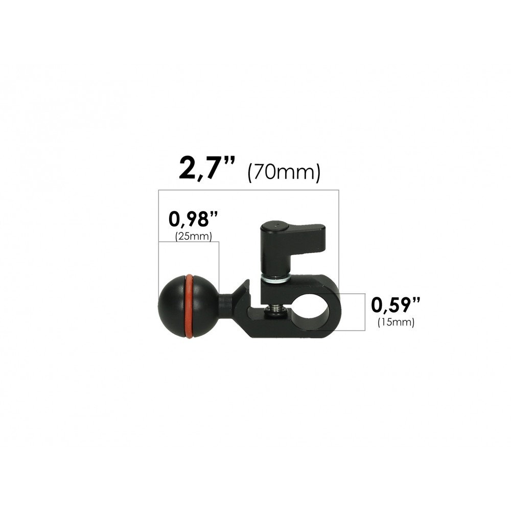 Vario Rod Clamp 15mm Slidekamera -  1