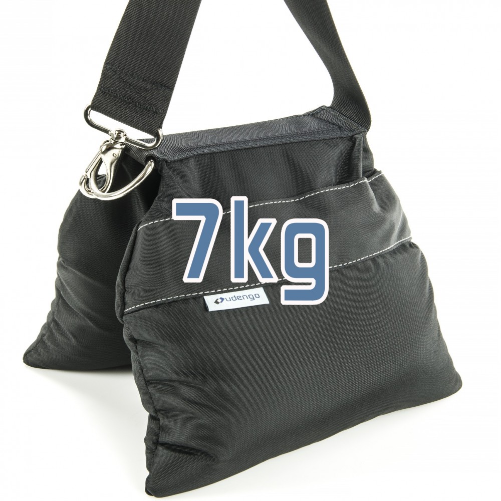 Sandsack Standard 7 kg Udengo – Größe: 26 cm x 24 cm / 10,2" x 9,5" Gewicht: ca. 7 kg (Trockenfüllung) Material: Cordura 1100D