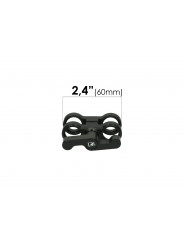 Vario Connecting Clamp Slidekamera - Total length: 60mm (2,4")Color: blackMaterial: hard anodized aluminium 1