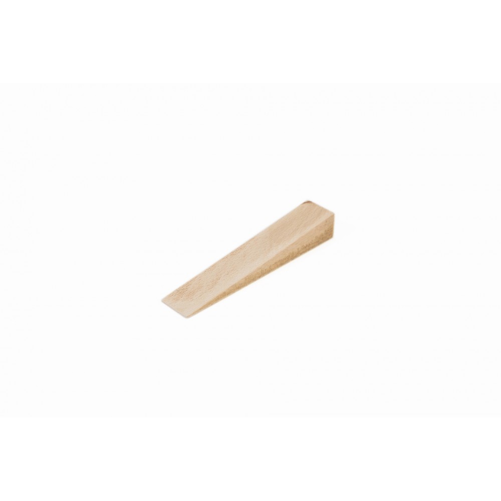 Camera Wedge Udengo - Size: 5.3" x 1" x 5/6" (13.5 cm x 2.5 cm x 2.2 cm)
Weight: 1.8 ounces (0.05 kg) 
Material: hardwood 2