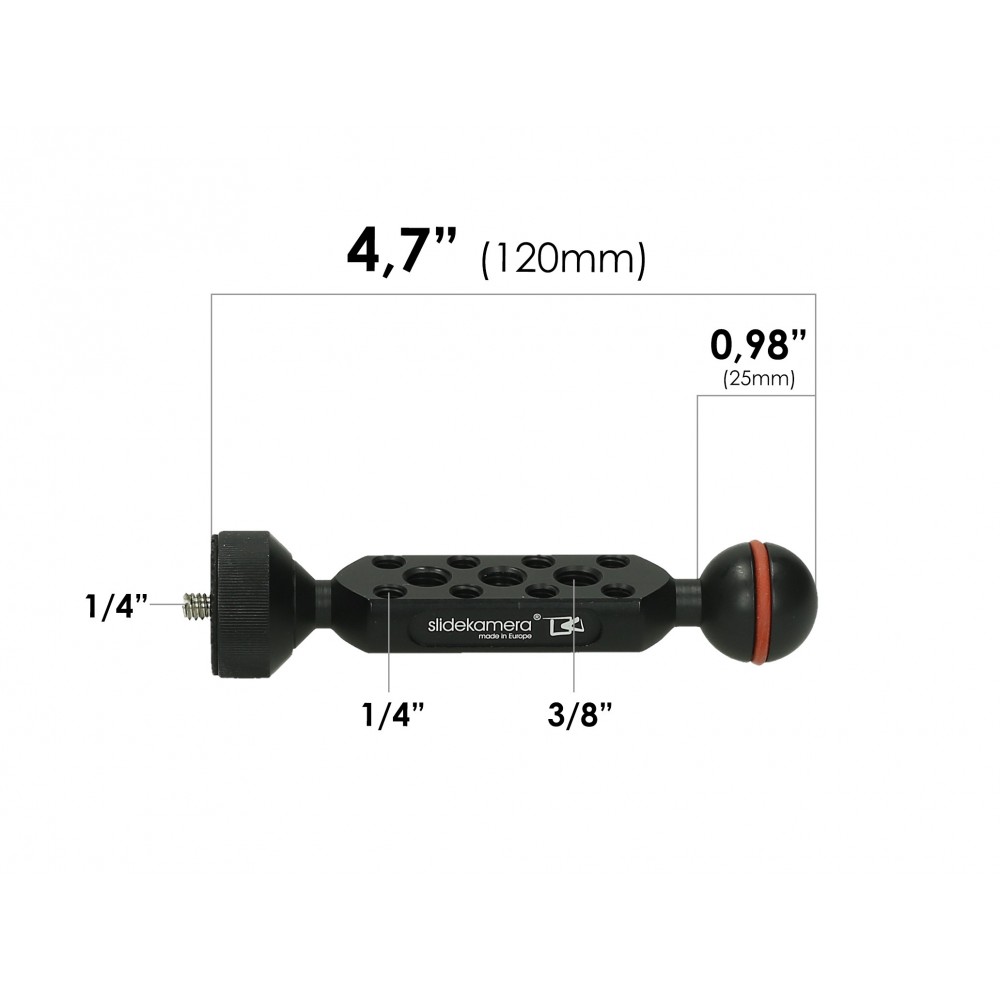 Vario Articulated Long Arm 4,7" Slidekamera - 
single-arm, 11" VARIO Magic arm
12kg (safety payload hängt vom Neigungswinkel der