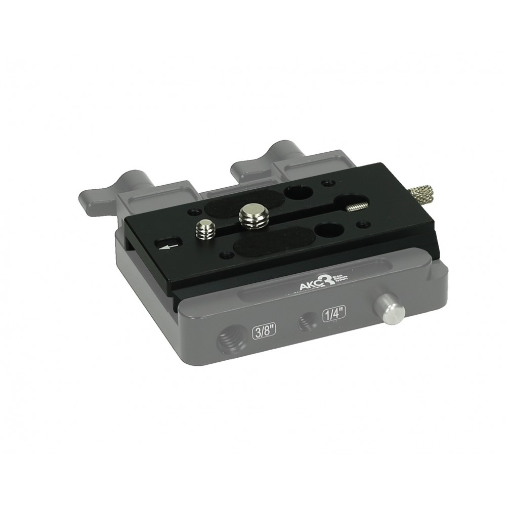 Schnellwechseladapter mit kurzem Einsatz Slidekamera - Größe: 90 mm x 50 mm x 11 mm Farbe: schwarzGewicht: 0,1 kgMaterial: hart 