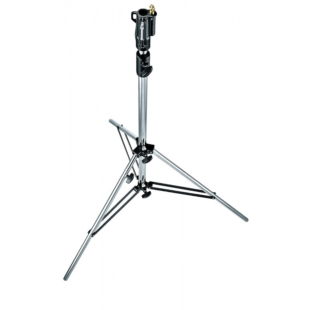 Stahlstativ Junior Manfrotto - Professionelles Schwerlaststativ für Location oder Studio
Doppelt verstrebte Beinbasis für