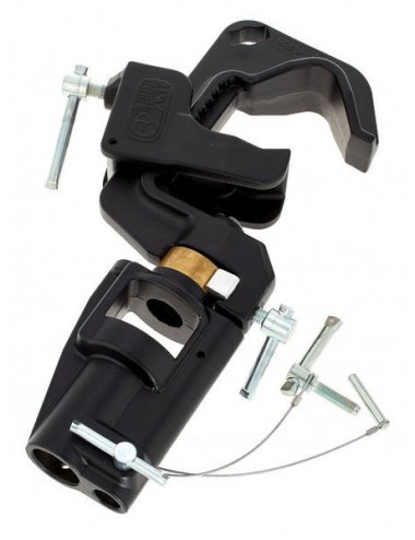 Swivelling C-Clamp Avenger - 
Works on diameters from 28mm to 78mm
TUV certified
Load capacity 10kg on 16mm and 75kg on 28mm att