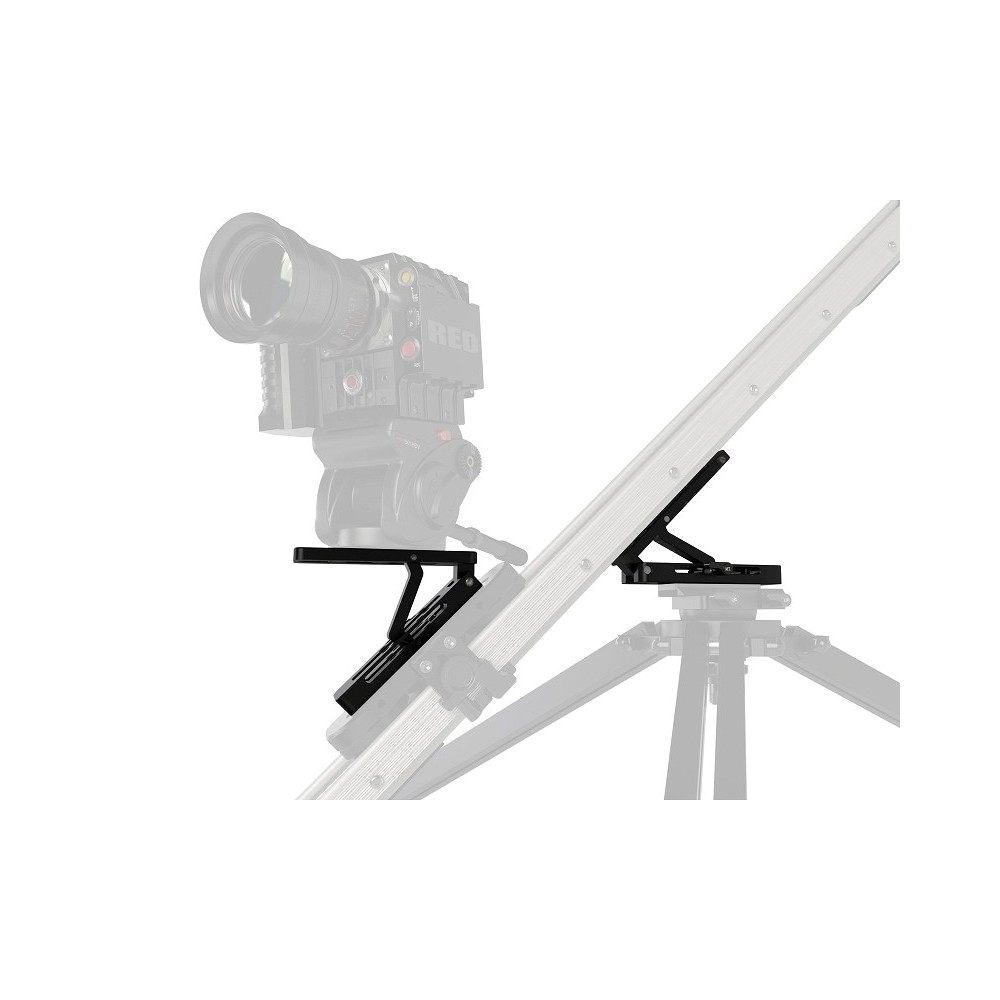 Winkeladapter mit Stützmontageplatte 1/4 "und 3/8" Slidekamera - Größe: 150 mm x 55 mm x 37 mm Farbe: schwarzGewicht: 0,70 kgMat