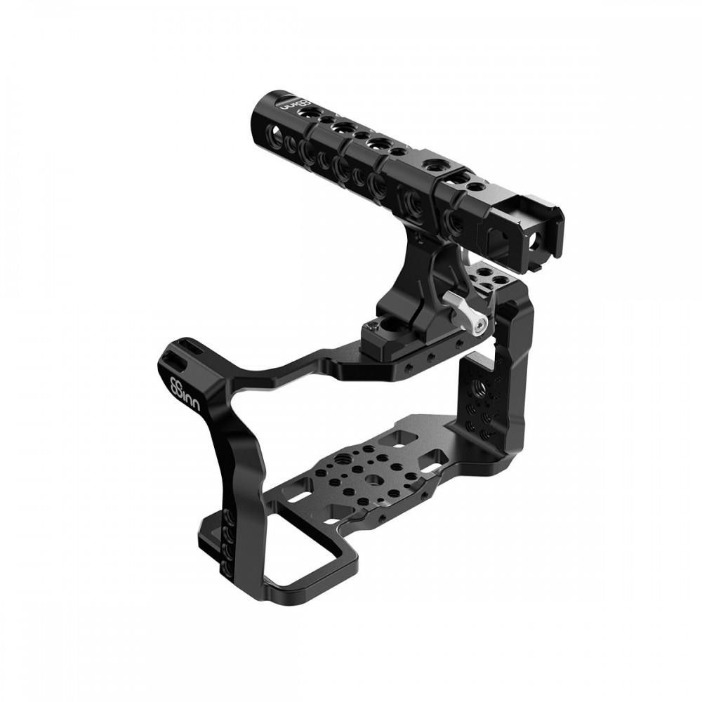 SONY FX3 / FX30 Cage 8Sinn - - Solide Käfig-Kamera-Befestigung (seitlich und unten) - 1/4"-Montagepunkte -