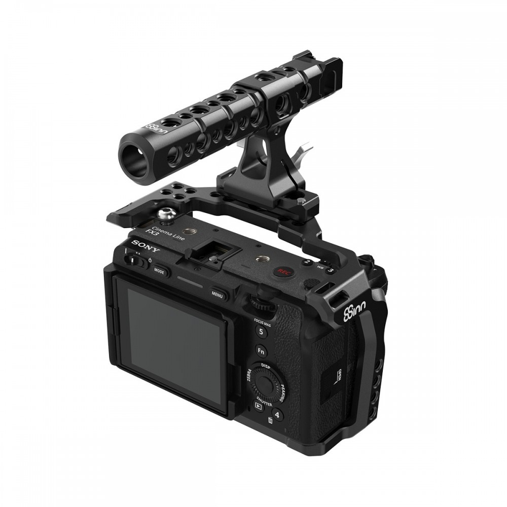 SONY FX3 / FX30 Cage 8Sinn - - Solide Käfig-Kamera-Befestigung (seitlich und unten) - 1/4"-Montagepunkte -