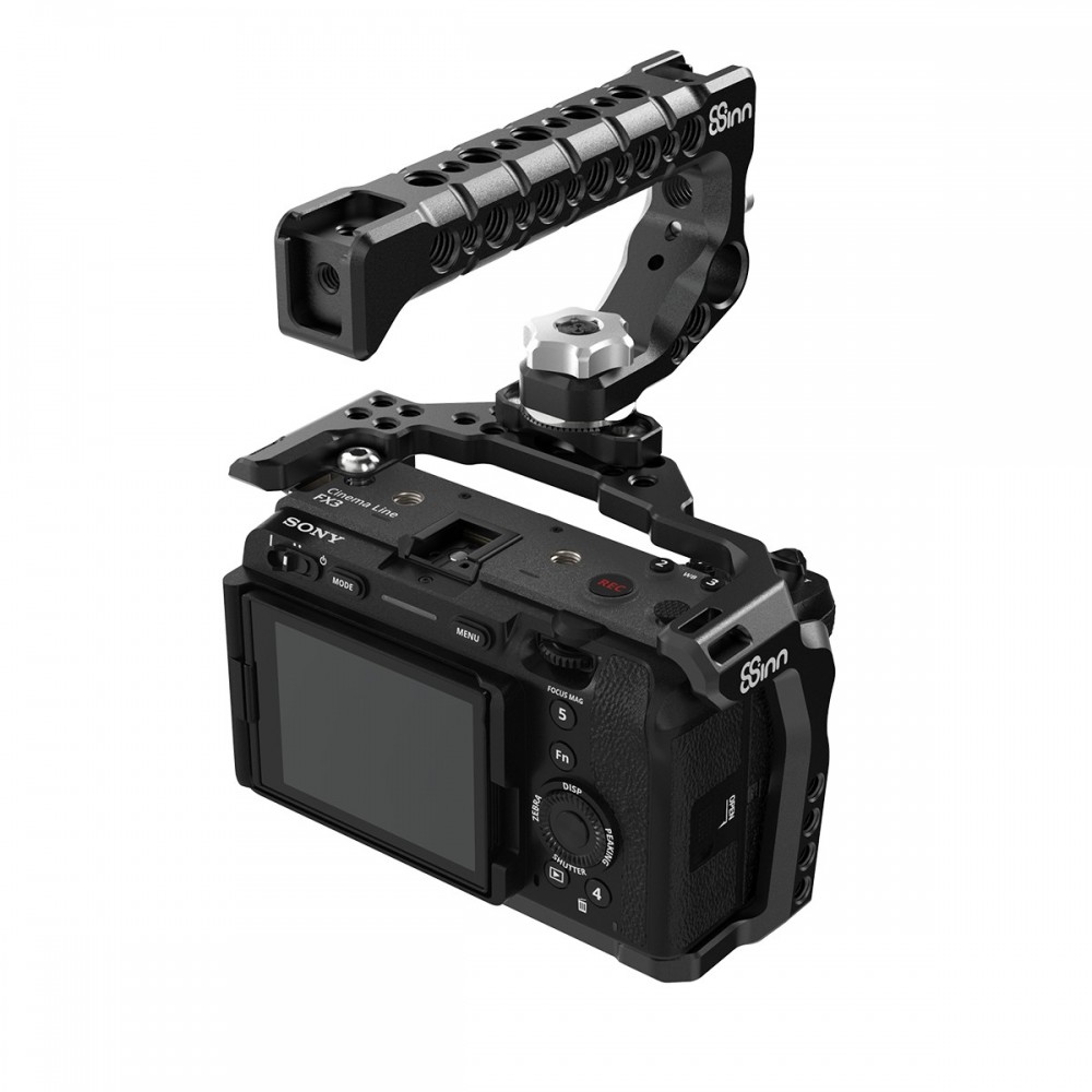 SONY FX3 / FX30 Cage 8Sinn - - Solide Käfig-Kamera-Befestigung (seitlich und unten) - 1/4"-Montagepunkte -