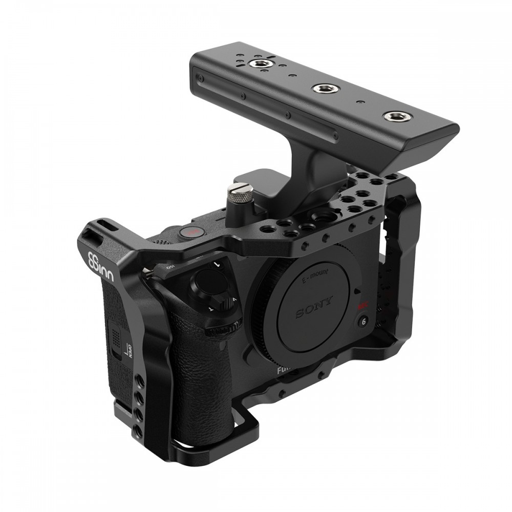 SONY FX3 / FX30 Cage 8Sinn - - Solide Käfig-Kamera-Befestigung (seitlich und unten) - 1/4"-Montagepunkte -