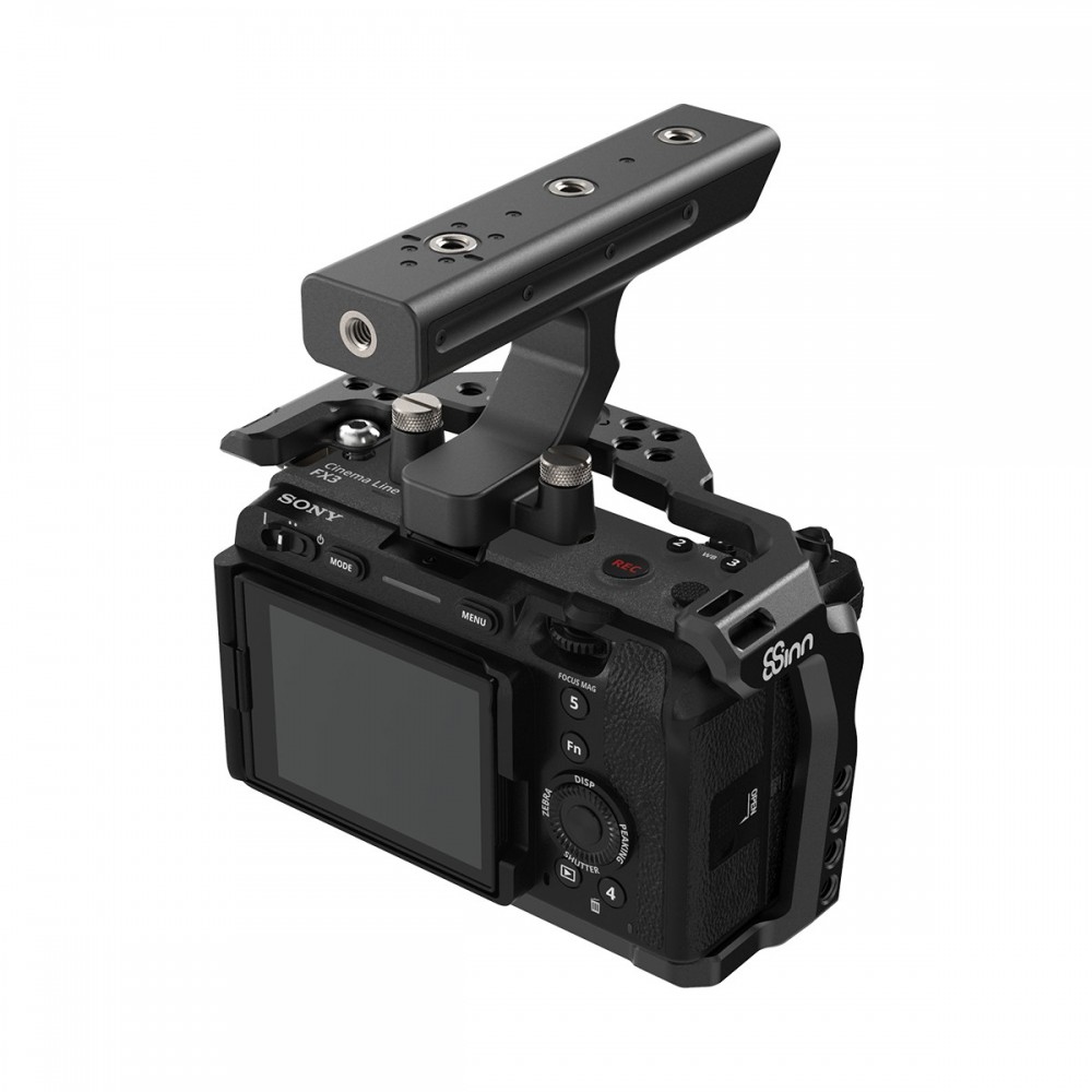SONY FX3 / FX30 Cage 8Sinn - - Solide Käfig-Kamera-Befestigung (seitlich und unten) - 1/4"-Montagepunkte -