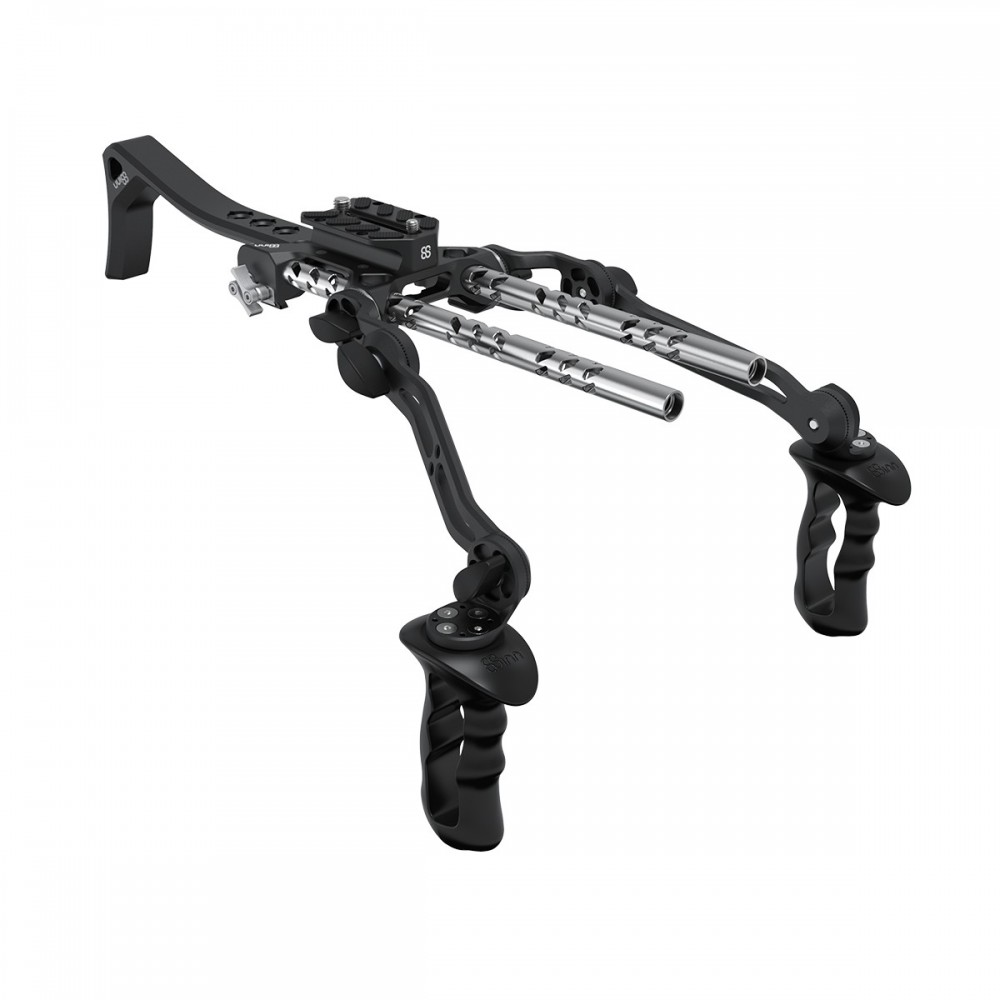 Shoulder Rig Kit 8Sinn - Following kit includes:

1 set - 8Sinn 15mm Baseplate + Riser Plate I
2 sets - 8Sinn Side Arm for Shoul