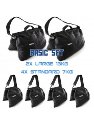 Udengo Sandbag Basic Set – Sehr robuste Konstruktion, hohe Strapazierfähigkeit (zertifiziert). Taschen mit Reißverschluss und