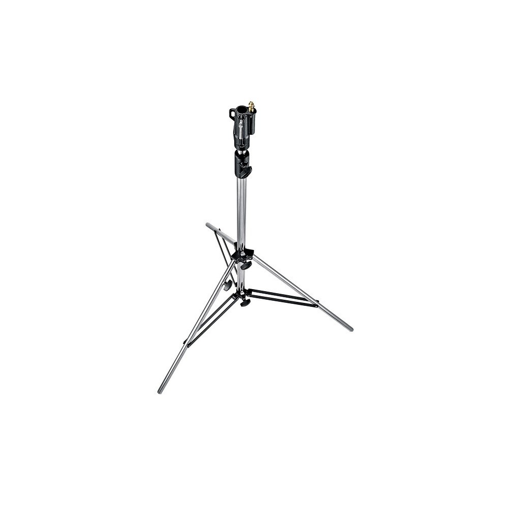 Stahlstativ Junior Manfrotto - Professionelles Schwerlaststativ für Location oder Studio
Doppelt verstrebte Beinbasis für