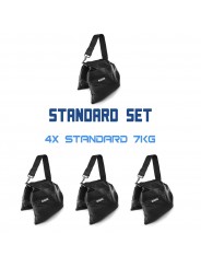 Sandsack-Standardset 4 x 7 kg Udengo – Sehr robuste Konstruktion, hohe Haltbarkeit (zertifiziert), Taschen mit Reißverschluss