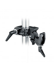 Double Super Clamp Manfrotto - Made of die-cast aluminum, joined together at an angle of 90 degrees
Securely attached to pipes w