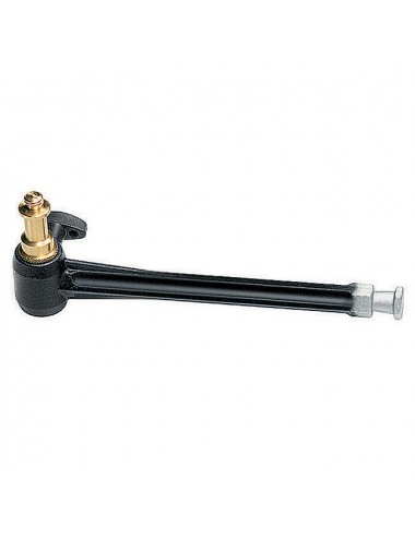 Verlängerungsarm wird in die Super Clamp 035 Buchse 19,5cm Manfrotto eingesteckt - Inklusive 013 Double Ended Spigot, mit 3/8 -