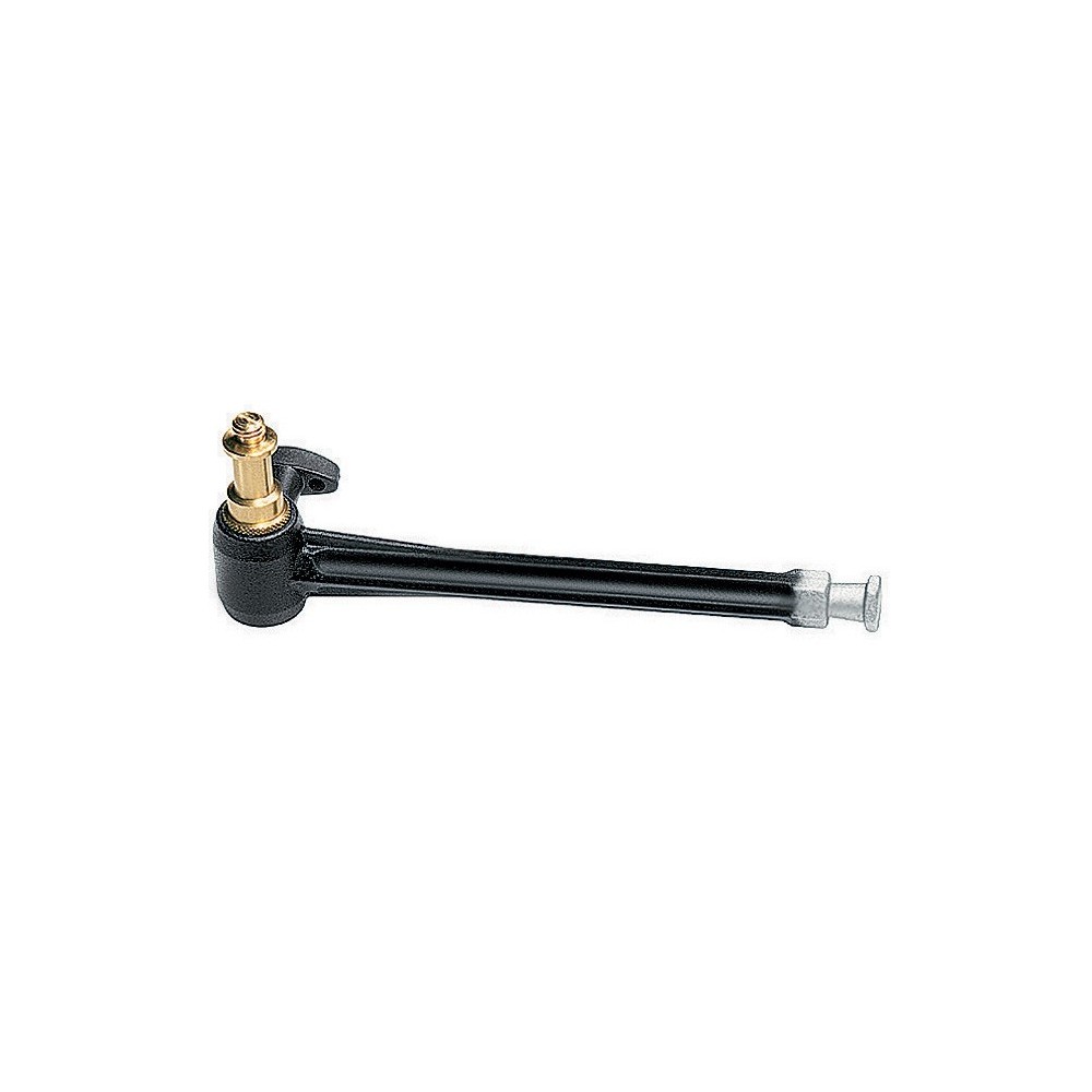 Verlängerungsarm wird in die Super Clamp 035 Buchse 19,5cm Manfrotto eingesteckt - Inklusive 013 Double Ended Spigot, mit 3/8 -