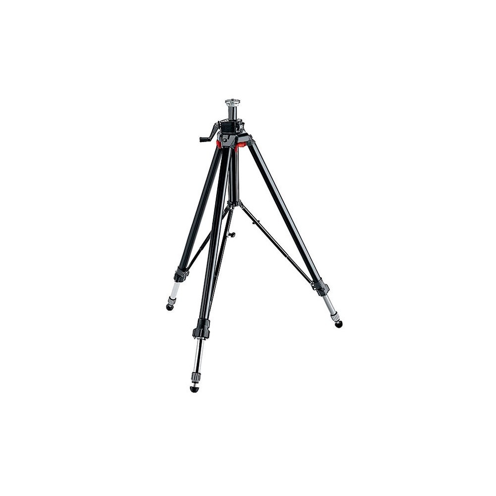 Schwarzes TRIAUT-Stativ Manfrotto - 
Beine einzeln oder gleichzeitig auslösen
Jeder Winkel ist separat einstellbar für totale
