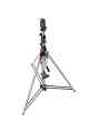 Getriebestativ mit Sicherheitsauslöseseil, Chromstahl Manfrotto - Schweres Beleuchtungsstativ mit 370 cm maximaler