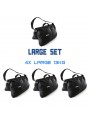 Sandbag Large Set 4 x 13 kg Udengo - 
Very solid  construction, high durability (certified)
Pockets protected with a zipper and