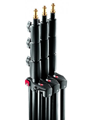 3er-Pack Master Lighting Stativ, Aluminium, luftgepolstert schwarz Manfrotto - Kompaktes 4-teiliges Stativ mit 3 Tragegurten