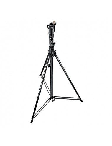 Black Tall 3-Sections Stand 1 Levelling Leg Manfrotto - Heavy duty cine stand perfect for studio or location shoots
Double leg b