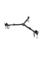 Variable Spread Basic Dolly Manfrotto - Designed for light and medium weight tripods
Sure-lock feature that raises the wheels fr