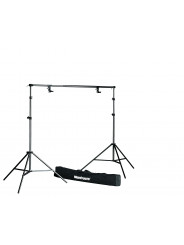 Hintergrundstützen-Kit, Tasche und Federklemmen Manfrotto - Hintergrundstütze für Papierrollen und Stoffhintergründe
Komplett