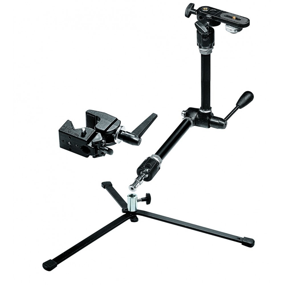 Magic Arm Kit mit Basis, Superklemme und Halterung Manfrotto - Professionelles Magic-Arm-Kit Überlegene Konstruktion für maximal