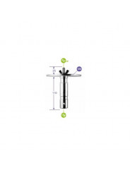 28mm Male Adapter 1 1/8'' und 3/8'' Gewinde Manfrotto - Top Attachment 1 1/8'' (28mm) Bolzen
Aufsatz 3/8'' Schraube
Hergestellt