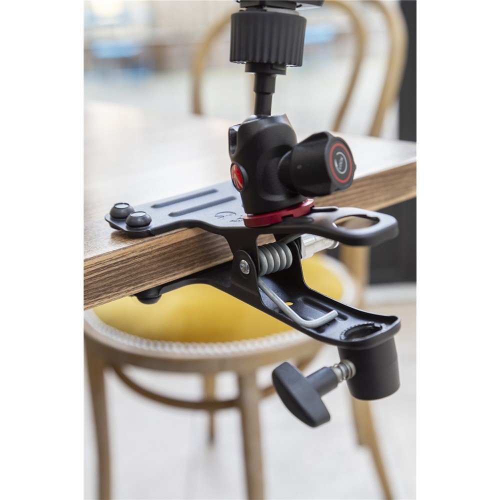 Cold Shoe Spring Clamp Manfrotto - Vielseitige, leichte Klemme mit zahlreichen Befestigungsmöglichkeiten
Innovative