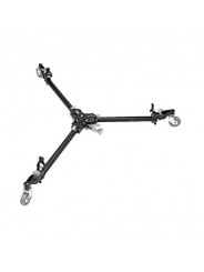 Automatisch klappbarer Dolly Schwarz Manfrotto - 
Ein-Hebel-Bremssystem steuert alle drei 80mm-Räder
3/8''-Befestigung zur