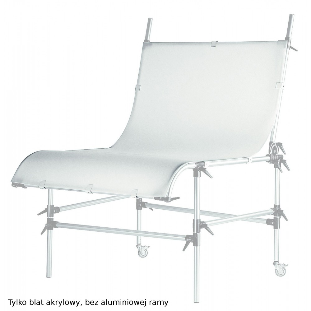 Plexiglasabdeckung für Stillleben-Tisch Manfrotto - Weiße transluzente Plexiglasabdeckung für Rück- oder