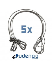 Sicherheitsdraht-Set Udengo - 
5x Sicherheitskabel (2mm) in der Länge Ihrer Wahl
Zuverlässiger Schutz für Ihre wertvolle