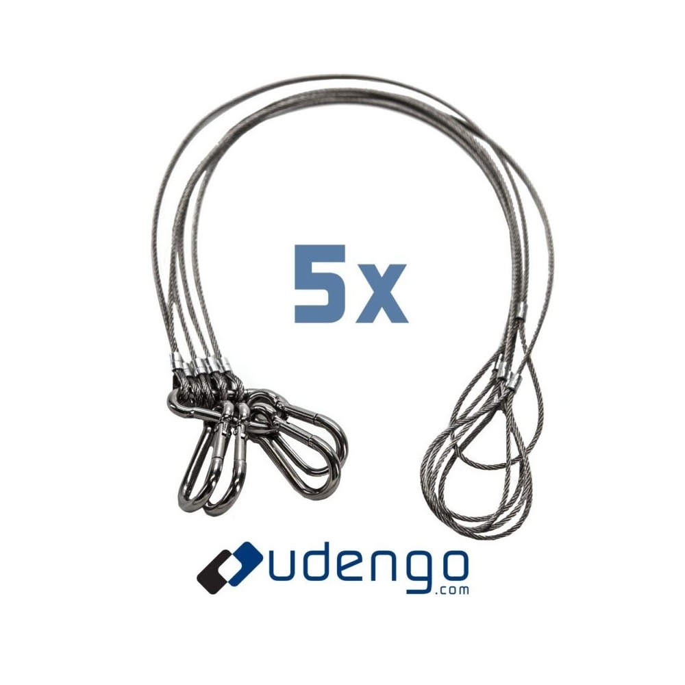 Safety Wire Set Udengo - 
5x Safety Cable (2mm) in the length of your choice
Reliable protection for your valuable equipment
Hig