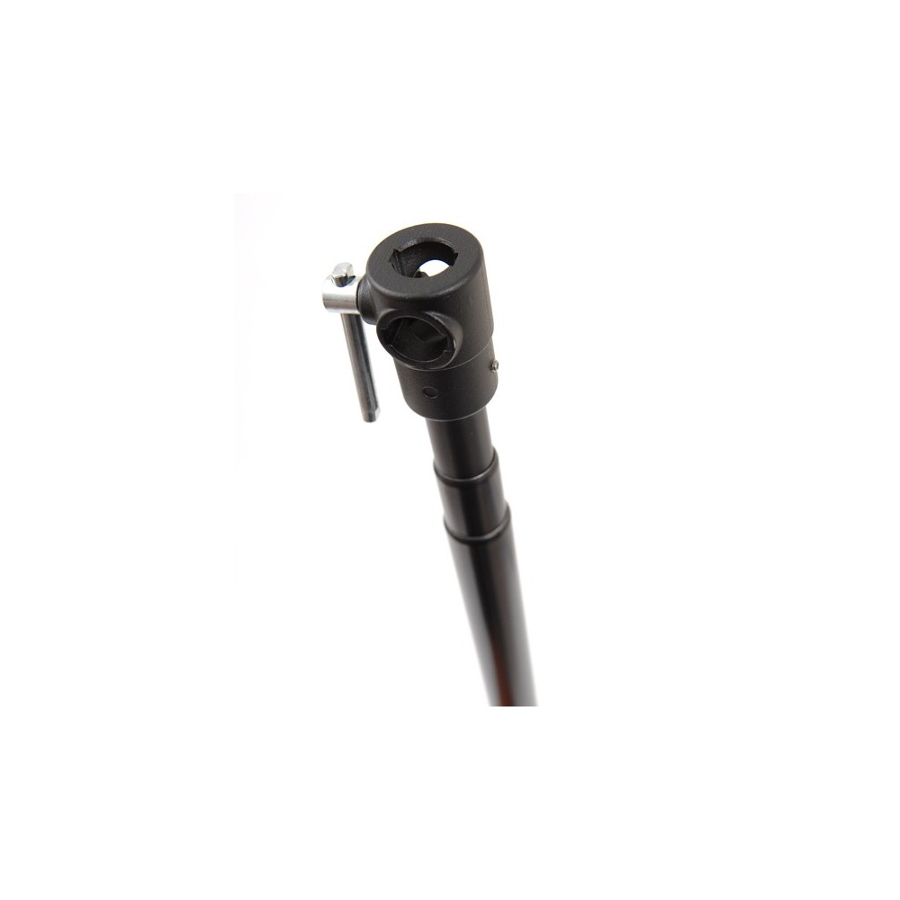 Schwarze Hintergrundstütze 3-teilig Manfrotto - 
Anpassungsfähige Hintergrundstütze mit universellem 9,5-mm-Aufsatz
Geeignet