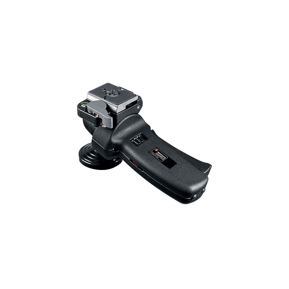 Grip-Kugelkopf, ergonomischer Griff und Friktionssteuerrad Manfrotto - 
Die horizontale Griffsteuerung ermöglicht eine schnelle