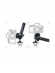 Grip-Kugelkopf, ergonomischer Griff und Friktionssteuerrad Manfrotto - 
Die horizontale Griffsteuerung ermöglicht eine schnelle