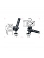 Grip-Kugelkopf, ergonomischer Griff und Friktionssteuerrad Manfrotto - 
Die horizontale Griffsteuerung ermöglicht eine schnelle