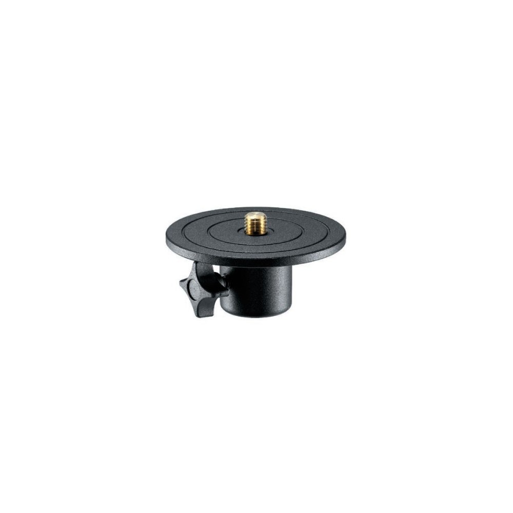 5/8'' Vermessungsstativ-Adapter Manfrotto - 
Macht Stative kompatibel mit dem Standardsystem der Vermessungsindustrie
Unten: