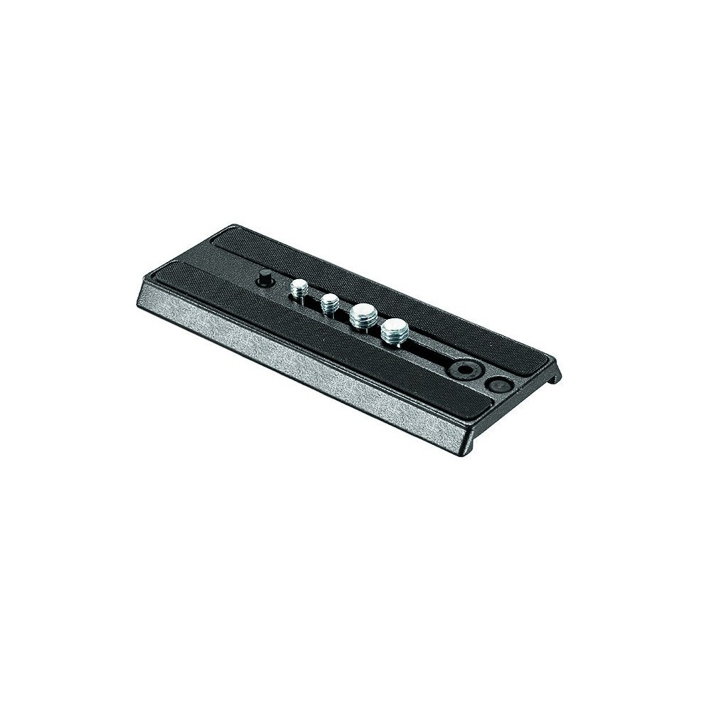 357PLV Sliding Plate Manfrotto - 
Made of aluminium
Supplied with 2 x 1/4'' and 2 x 3/8'' camera screws
Removable anti-rotation 