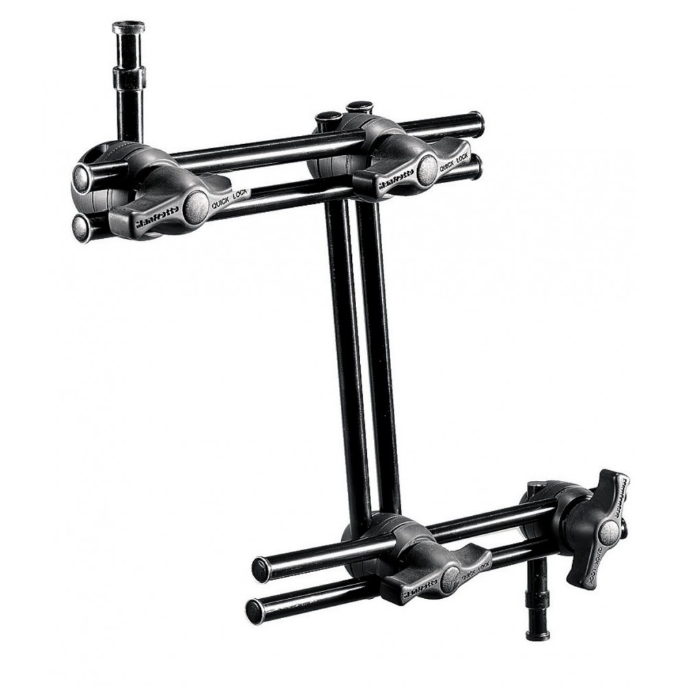 Doppelarm 3-teilig Manfrotto - Doppelte Gelenkarme, um Lasten bis zu 4,5 kg (9,9 lb) zu tragen Sehr leicht, wiegt 0,79 kg (1,7lb